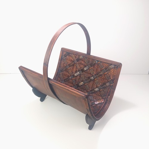 Vintage wicker wood - wood, metal